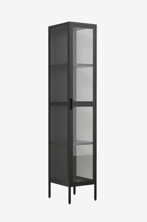 VCM - Vcm Gulvvitrine Floka Xl - Sort - Hylder - Fra Homeroom