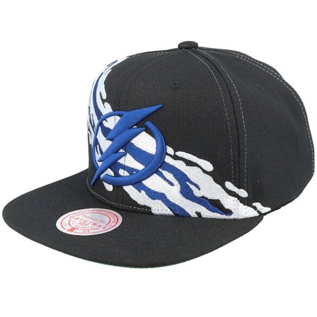 Mitchell & Ness - NHL Noir snapback Casquette - Tampa Bay Lightning Vintage Paintbrush Black Snapback @ Hatstore