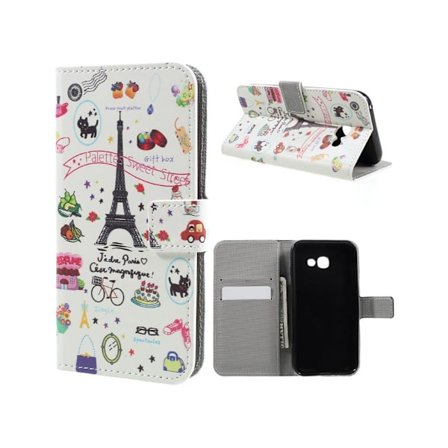 Samsung Galaxy A5 (2017) Kuvioitu Nahkakotelo - Hieno Katu