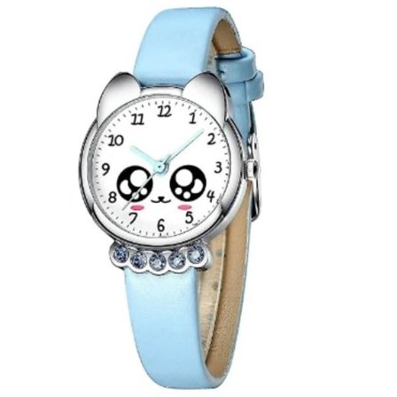 Lasten urheilullinen vedenpitävä söpö kello lasten kello kellossa qd paras sininen