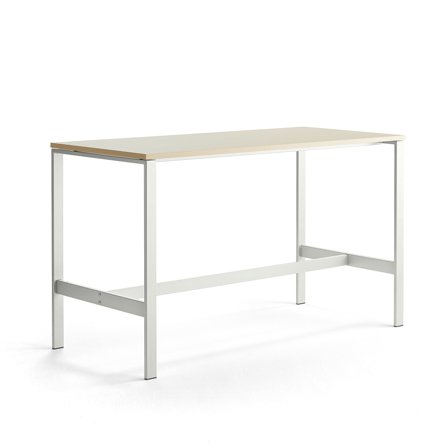 Tisch VARIOUS, 1800 x 800 x 1050 mm, Birke/weiß