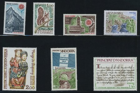 Fransk Andorra - Årgang 1978 - Postfrisk