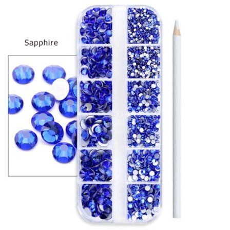 Nail Rhinestone Beads DARK BLUE