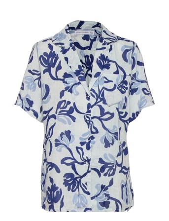 Charlita Shirt Dress Lyhythihainen Paita Sininen Faithfull The Brand