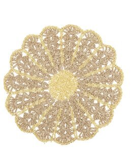 Bordstablett rund Fia Gul - Fondaco