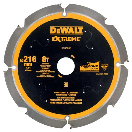 Dewalt DT1473-QZ Diamantskæreskive 216 x 30 mm, 8T, Maskintilbehør & forbrugsvarer