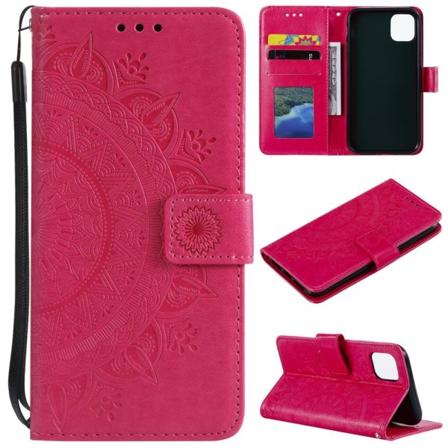 Iphone 11 Pro Max - Mandala Plånboksfodral - Rosa Pink Rosa