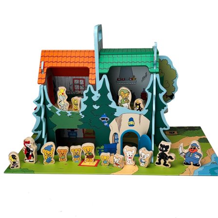 Bamsebyn med lekplatta - Lyreco - Skola och förskola - Lekmaterial - Förskolelek