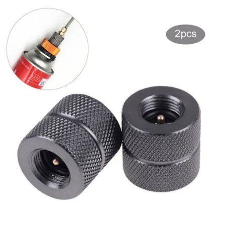 2ST Camping Spis Adapter Cylinder Kanister Gas Converter Adapter Campingutrustning Tillbehör Gas Tank Converter