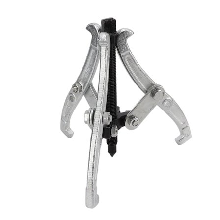 8-delt Gear Puller Kit 6 tommer 3-grebet Krom Vanadium Stål Aftageværktøj til Remskiver Lejer Svinghjul