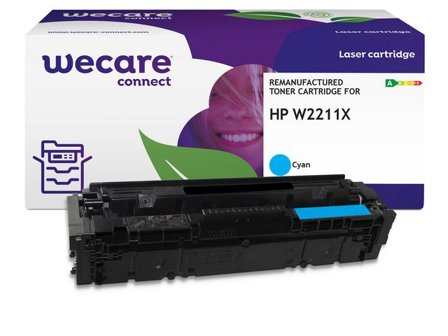 Wecare Toner HP W2211X 207X 2,45K cyan - Lyreco - Toner och bläck - Tonerkassetter - Toner WeCare