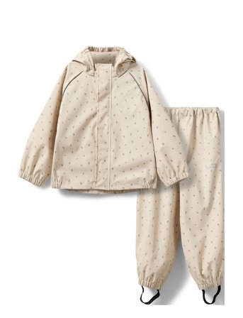 Sofie Schnoor Baby and Kids Varask Rain Suit - Beige - 86