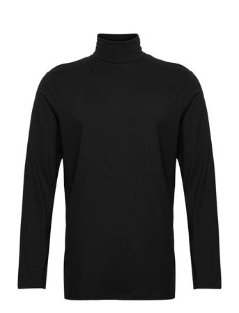 Slhrory Ls Roll Neck Tee Black Selected Homme