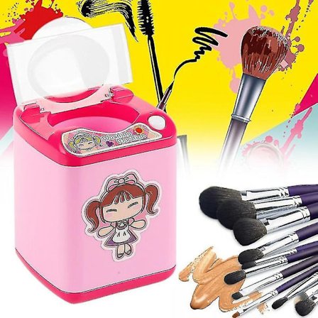 Mini Washing Machine Toy Makeup Brush Powder Puff Cleaning Machine