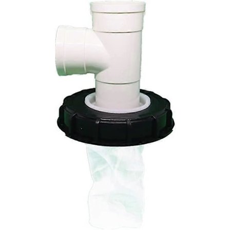 IBC Lock Filter IBC Tanktillbehör 165mm Nylonfilterlock med Nätfilter Lertunna Topplock