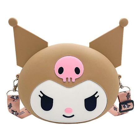 Anime Cartoon Kuromi Silikonväska Messenger Bag Barnväska