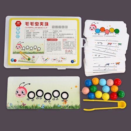 Clip Beads Game Interaktivt legetøj Farvematchende perler spil