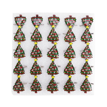 25 stk. nye LED-lysbrocher med juletema, festlige dekorationer til julefesten