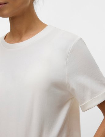 Mamalicious Mlneweva Ss Jrs Top - White - XXL