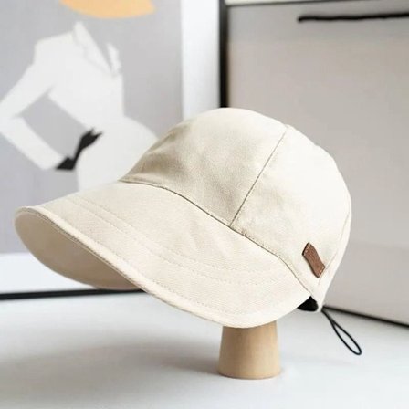 Denim Bucket Hats Dam Hatt Sommar BEIGE