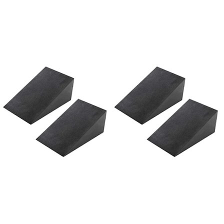 4 stk Yogamatter, Justerbar Squat Rampe, Hellingsplate Forbedrer Styrke for Knebøy og Markløft