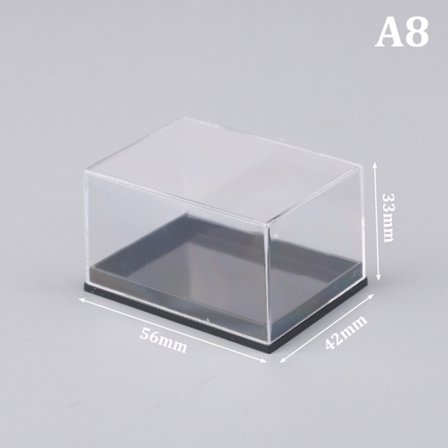 1 stk. Opbevaringsbokslåg Gemstone Display Mønt Klar beholder Spec