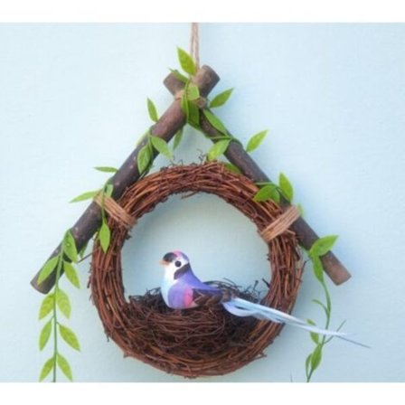 Girlander for vinduer, vegger, glassdører, speil, skap, blå