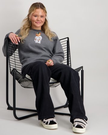 Baron Filou Pullover Gris Pulls Fille - Kids Brand Store