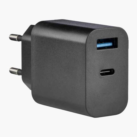 Snabbladdare USB A + C 30 W