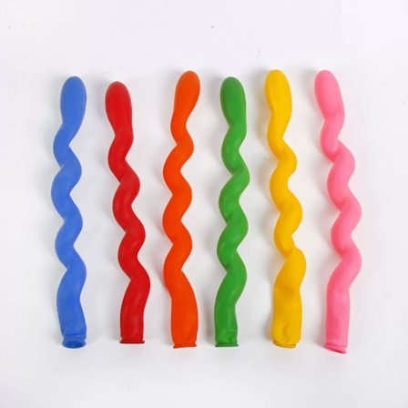 100 x Helium Latex Spiral Balloner Fødselsdag Festival Fest Dekoration Mix Farver Raket ballon legetøj skyrocketing udendørs bod