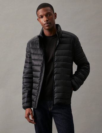 Calvin Klein Recycled Side Logo Jacket - Black - L