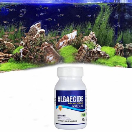 50g Akvariealgmedel Fisk Tank Algrengörare Akvarium Vattenrenare