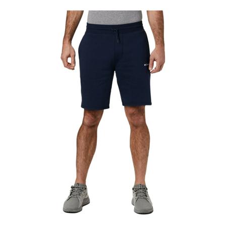 Columbia, Logo Fleece Shorts Blauw, Heren, Maat:S