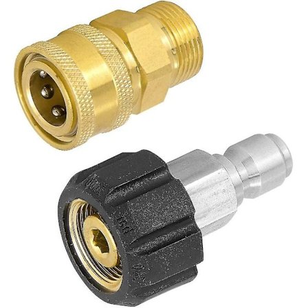 Jinxm korkeapainepesurin sovitinsarja Pikaliitin M22 uros- ja naaraskierre 3/8 tuuman pikaliitinsovitin