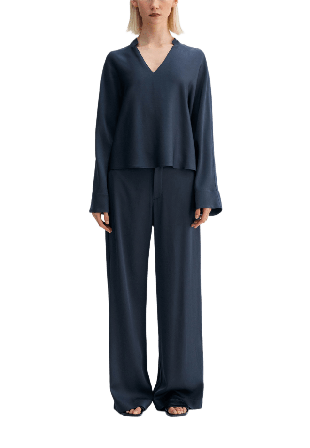 Ahlvar Gallery Mila Trousers Byxor Dam Blå XL