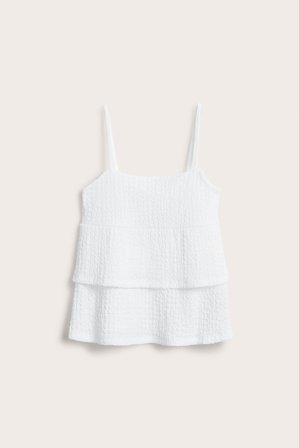 Kappahl | Top z falbanami | Biały