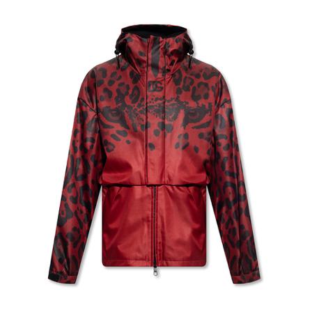 Dolce & Gabbana Jacket with animal motif , Rood , Heren , Maat: M