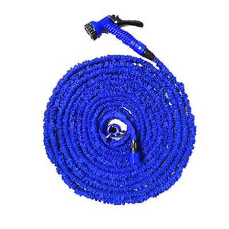 Blå 200FT Garden Magic Expanderbar Magisk Flexibel Slang för Bilslang Plast Slangar Vattning med Teleskopisk Spray Vattenpistol, Ljusgrön, 200ft