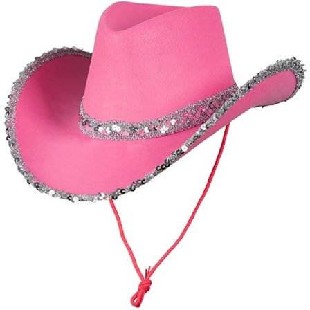 Kostymer Voksen Texan Cowboyhatt Festdrakt Party Tilbehør, rosa