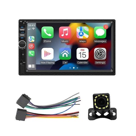 Double Din CarPlay Bilstereo med CarPlay Android Auto, Bilradio
