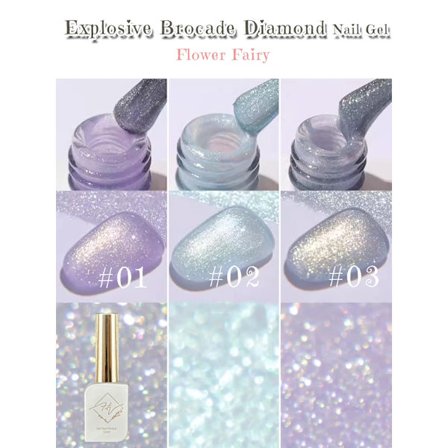 1-8 st ZH Japansk Sommar Gel Nagellack Skönhet Honung Blå Rosa Nagel Serie Ny Stil Glitter Sprängande Diamant Gel Nagelkonst