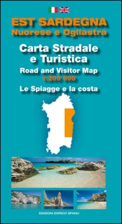 Est Sardegna nuorese e ogliastra. Carta stradale e turistica. Le spiagge e la costa 1:200.000 Enrico Spanu