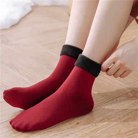 Winter Warm Thicken Thermal Socks Seamless Sock Plus Velvet Flo