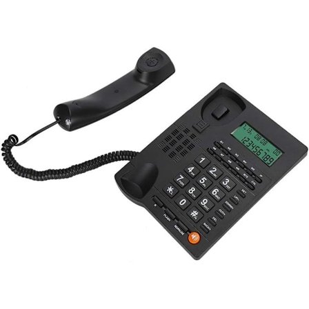 Sladdtelefon med nummerpresentation och handsfree-högtalartelefon