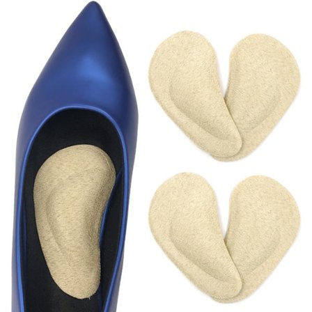 2 par (Beige) Hvelvstøtte-innleggssåler for flate føtter, Plantar Fascia, ZQKLA