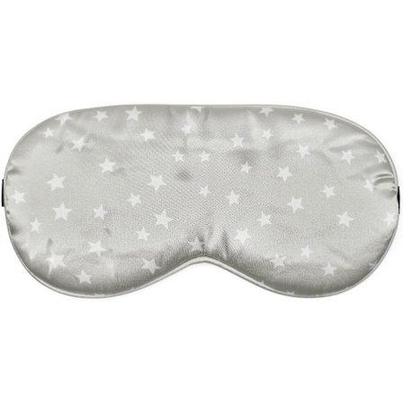 Sovmask i siden, Ögonmask i siden med justerbart band för sömn, Jul, Mjukt ögonskydd, Stjärnögonmask