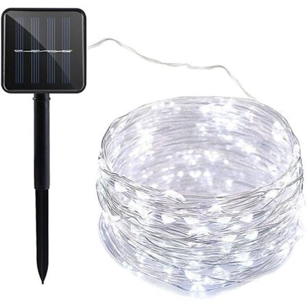 22m 200 LED Solar Lyskæde, Vandtæt med 8 Tilstande, Udendørs Solar Fe Lys til Have, Terrasse, Juledekorationer