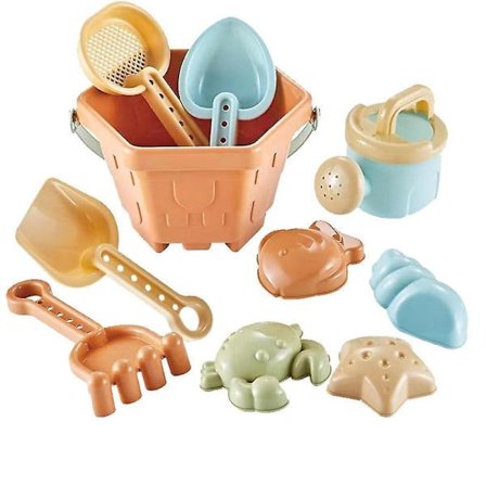 2024 Ny, 10 st Sandleksaker Strandleksaker Sandformar Strandhink Spade Kratta Sandlekset för Barn Småbarn Februari3[PB]
