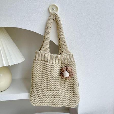 Knit käsilaukku Knot rannelaukku VALKOINEN white