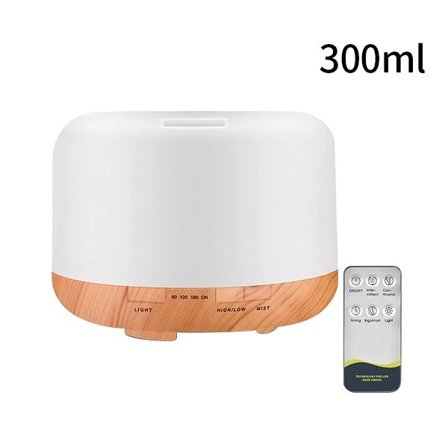 Elektrisk Aroma Diffuser Air Luftifier 300ML Ultrasonic Cool Mist Maker Fogger LED Essential Oil Diffuser